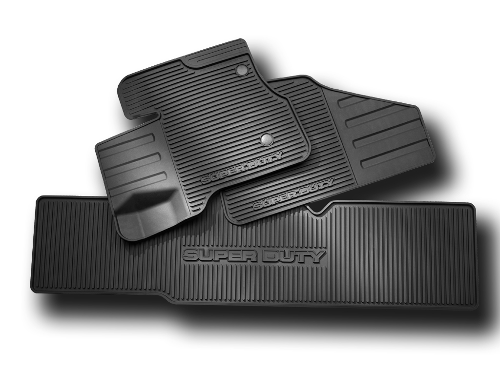 Image for Floor Mats - All-Weather Thermoplastic Rubber, Black Super Cab from AccessoriesCanada