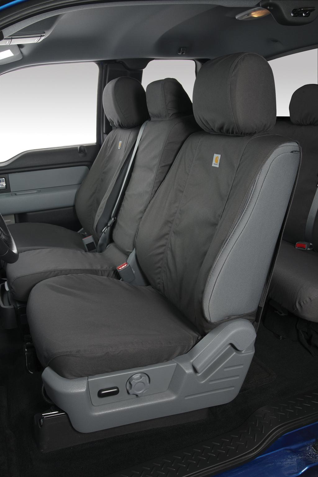 F-150 Crew Cab 2015-2020 Carhartt Rear Seat Covers 60/40 in Gray