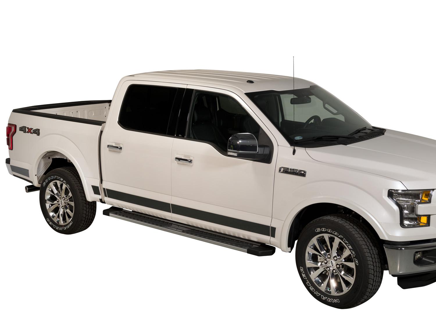 F-150 SuperCrew 2015-2020 Putco Black Platinum Rocker Side Molding for 6.5' Bed