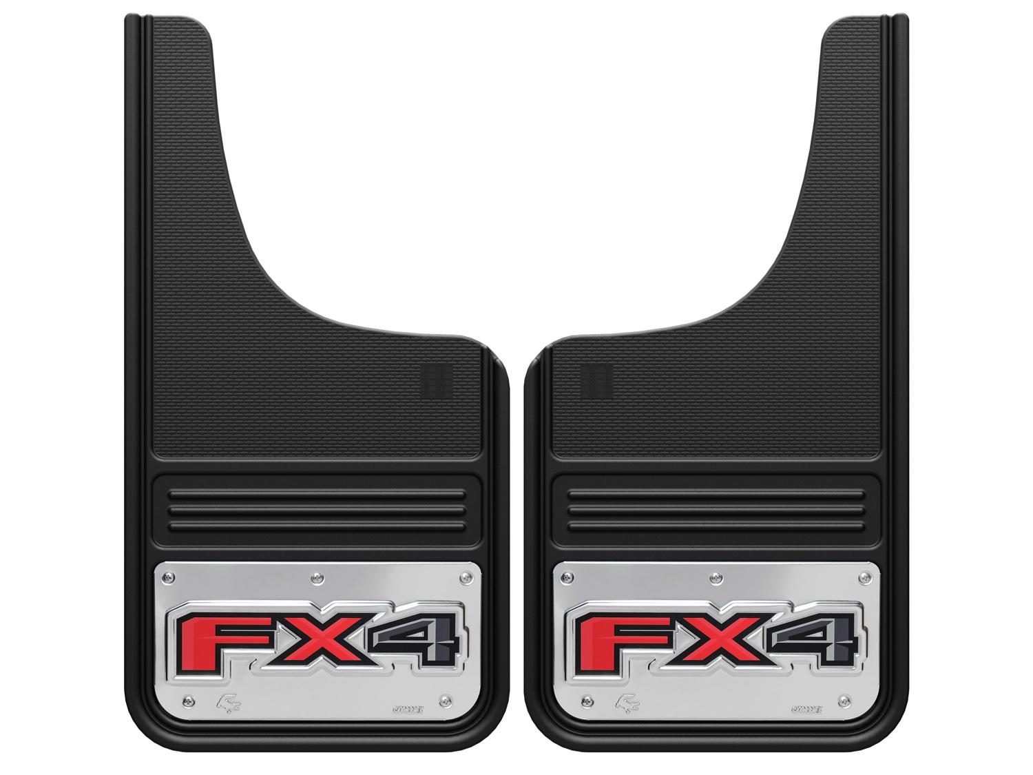 Image pour Pare-boue – Gatorback de Truck Hardware, paire avant, logo FX4 noir à partir de AccessoriesCanada