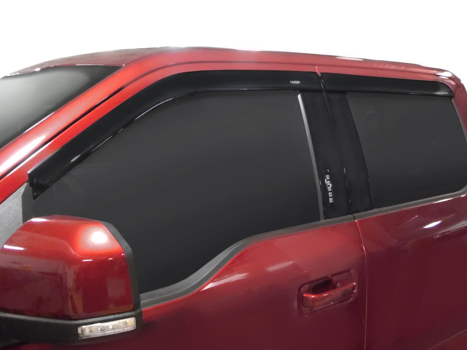 Supercab Low Profile Side Window Air Deflectors by Lund