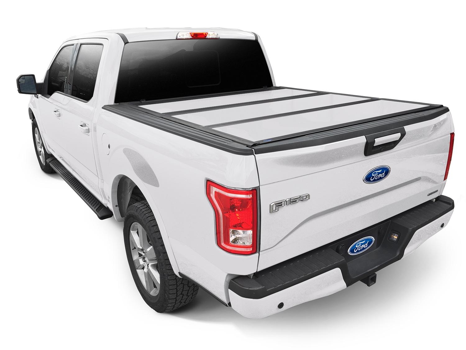 F-150 2020 UnderCover Star White Hard Folding Tonneau Cover for 5.5' Bed