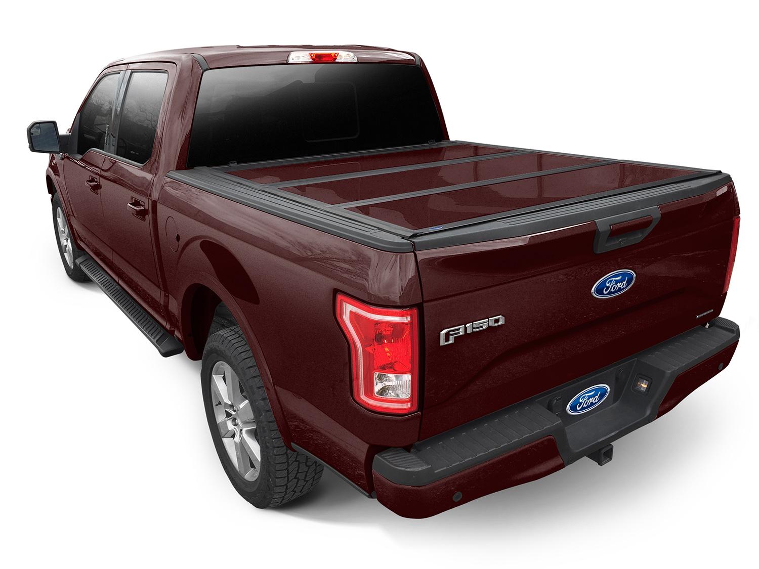 F-150 2018-2020 UnderCover Magma Red Hard Folding Tonneau Cover for 6.5' Bed