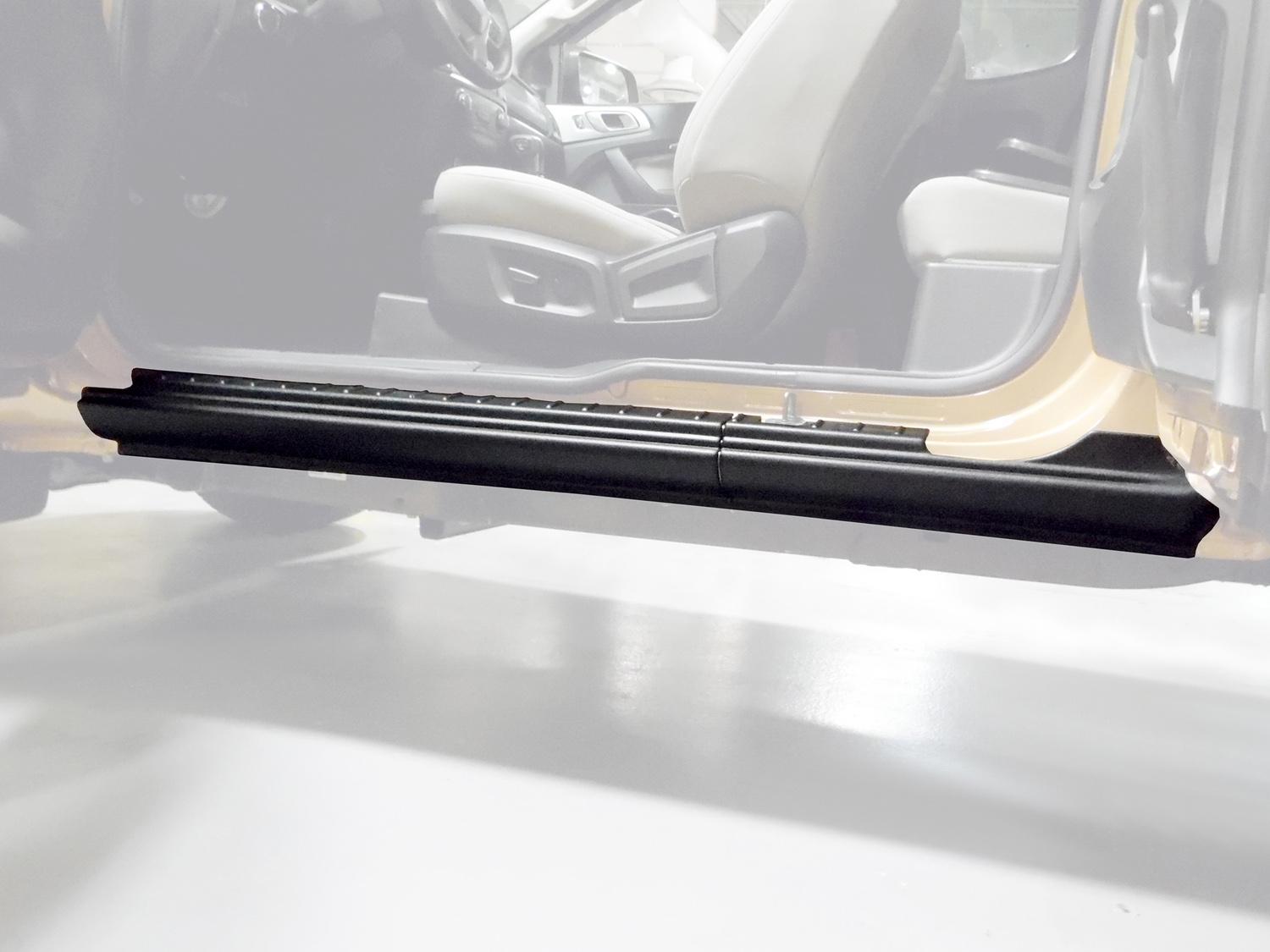 Image pour Enjoliveur de seuil de porte et protection de bas de caisse – Noir texturé, cabine double à partir de AccessoriesCanada