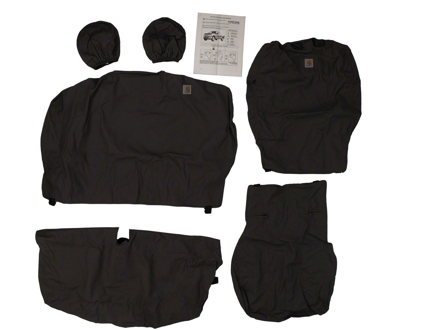 Image for Seat Covers - Protective, Carhartt, Rear Row, 60/40 Folding w/o Armrest, Gravel from AccessoriesCanada