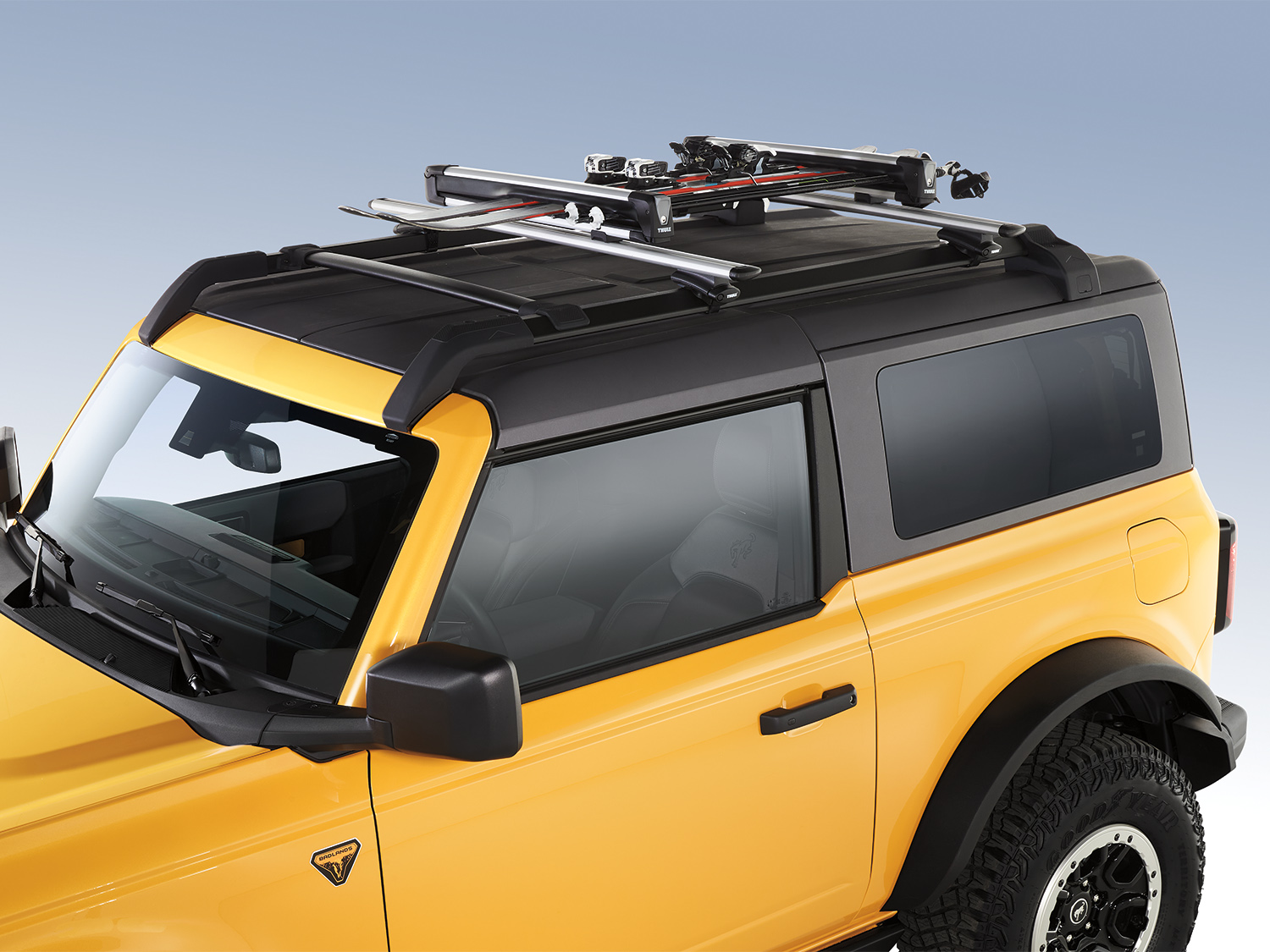 Thule Flat Top Rack-Mounted Ski/Snowboard Carrier - Carries 6 Pairs of Skis or 4 Snowboards