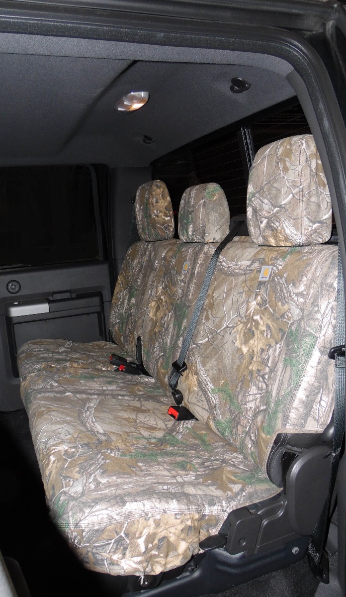 Covercraft RealTree Rear Seat Covers 60/40 in Brown Camo