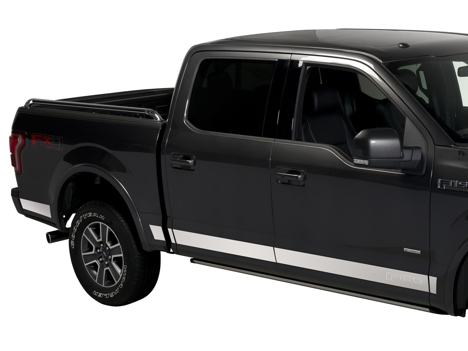 F-150 SuperCab 2021-2024 Black Platinum Body Side Molding for 6.5' Bed