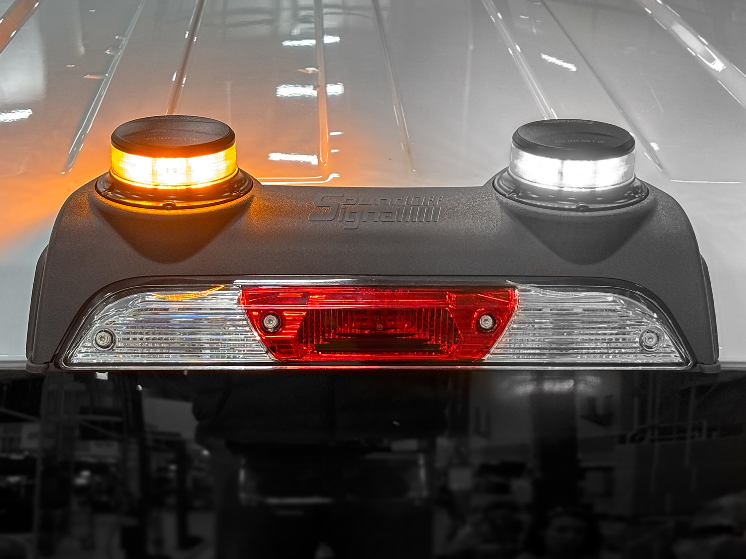 Image for LED Warning Strobes  - Amber and White, For Vehicles without Upfitter Switches, Medium Dark Slate - For Fleet from AccessoriesCanada