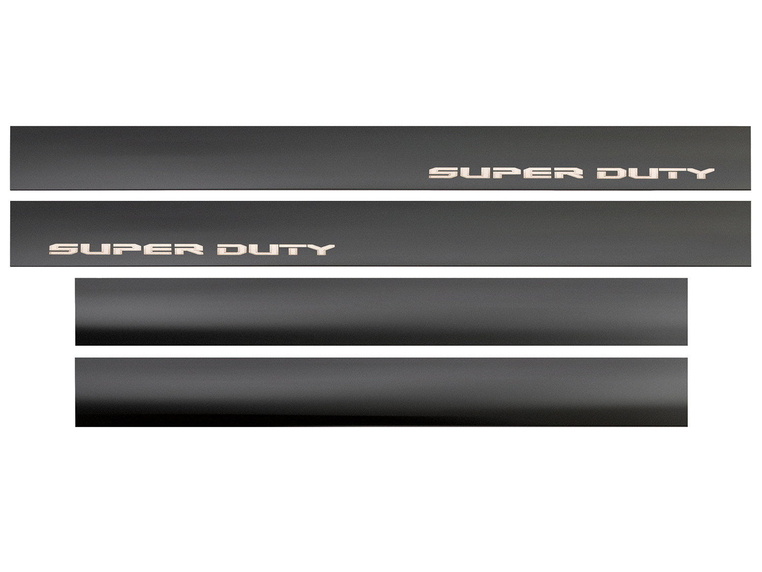 Image for Door Sill Plates by Putco® - Black Platinum Stainless Steel (4 pc kit) from AccessoriesCanada