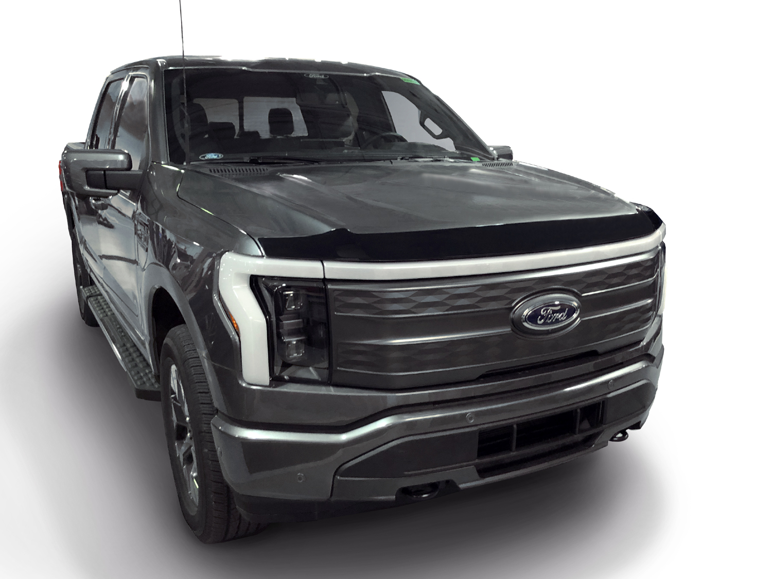 Image pour Hood Protector by Lund - Aeroskin, For F-150 Lightning, Smoke à partir de AccessoriesCanada