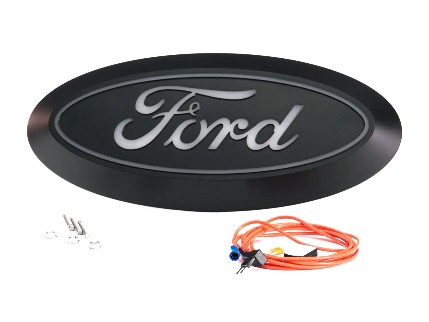 Image pour Logo ovale Ford illuminé, avant, éclairage halogène, pour véhicules sans caméra avant à partir de AccessoriesCanada
